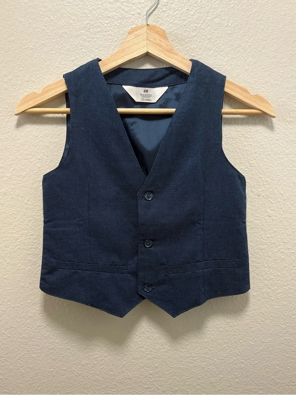 H&M Linen Blend Suit Vest